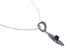 Southwest Needlepoint Magenta Turquoise Sterling Silver Box Chain Necklace Set JX129100